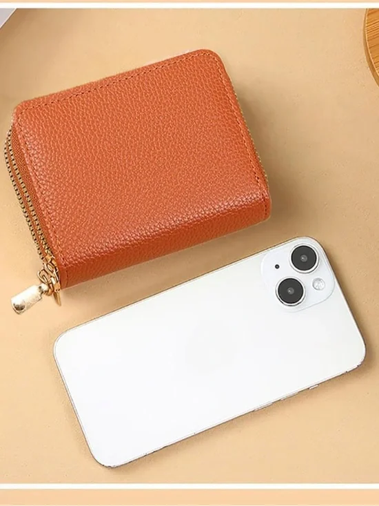 Zip-Around Wallet Compact Credit Card Card Holder - Pick One - Picture 4 of 4